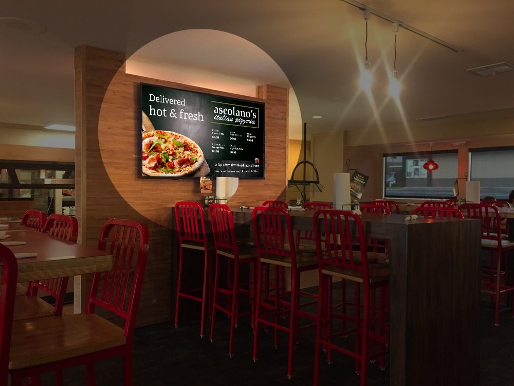 On site tv advertising